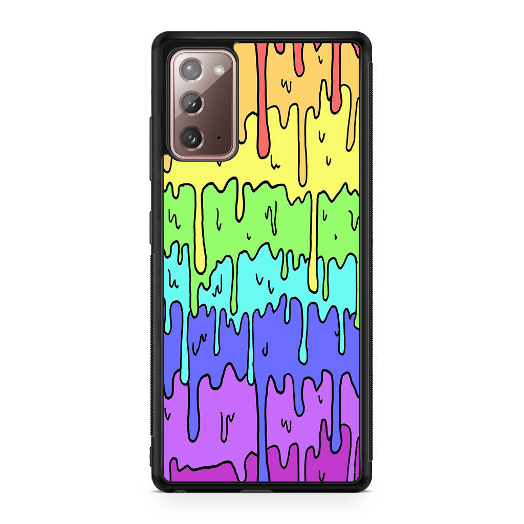 Pastel Kawaii Melting Rainbow Galaxy Note 20 Case