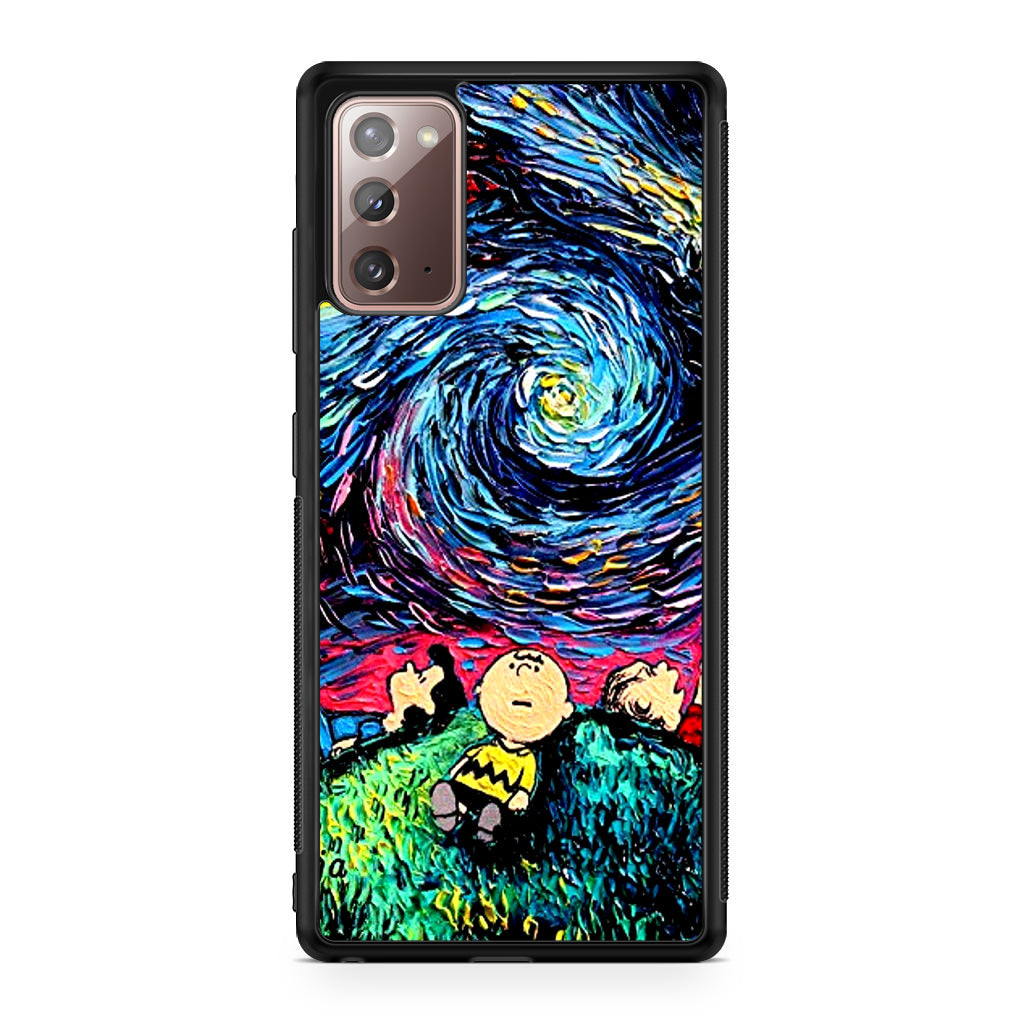 Peanuts At Starry Night Galaxy Note 20 Case