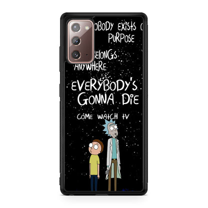 Rick And Morty Quotes Galaxy Note 20 Case