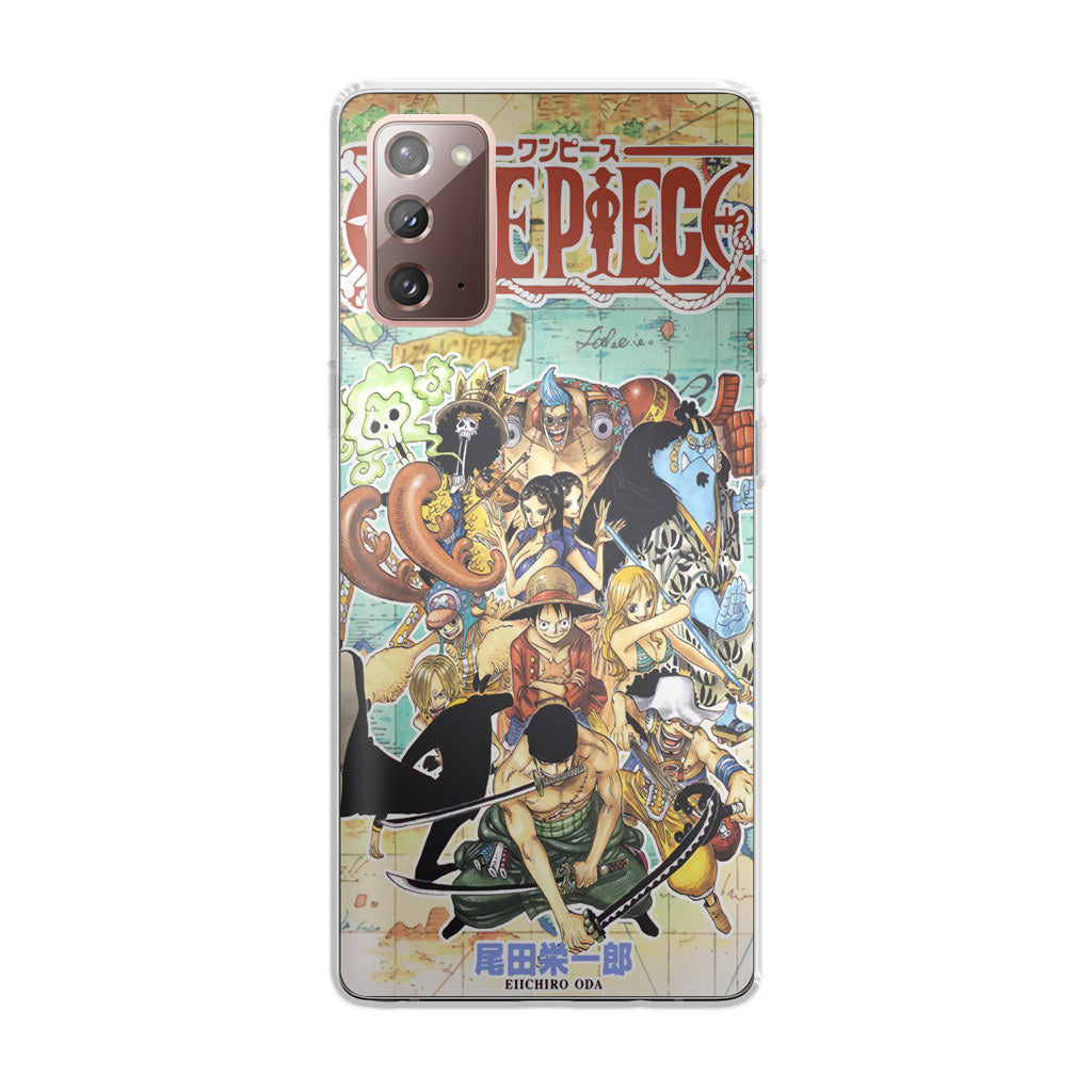 One Piece Comic Straw Hat Pirate Galaxy Note 20 Case