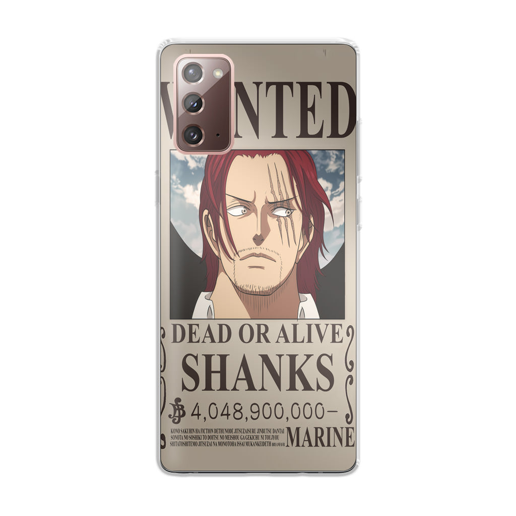 Shanks Bounty Galaxy Note 20 Case
