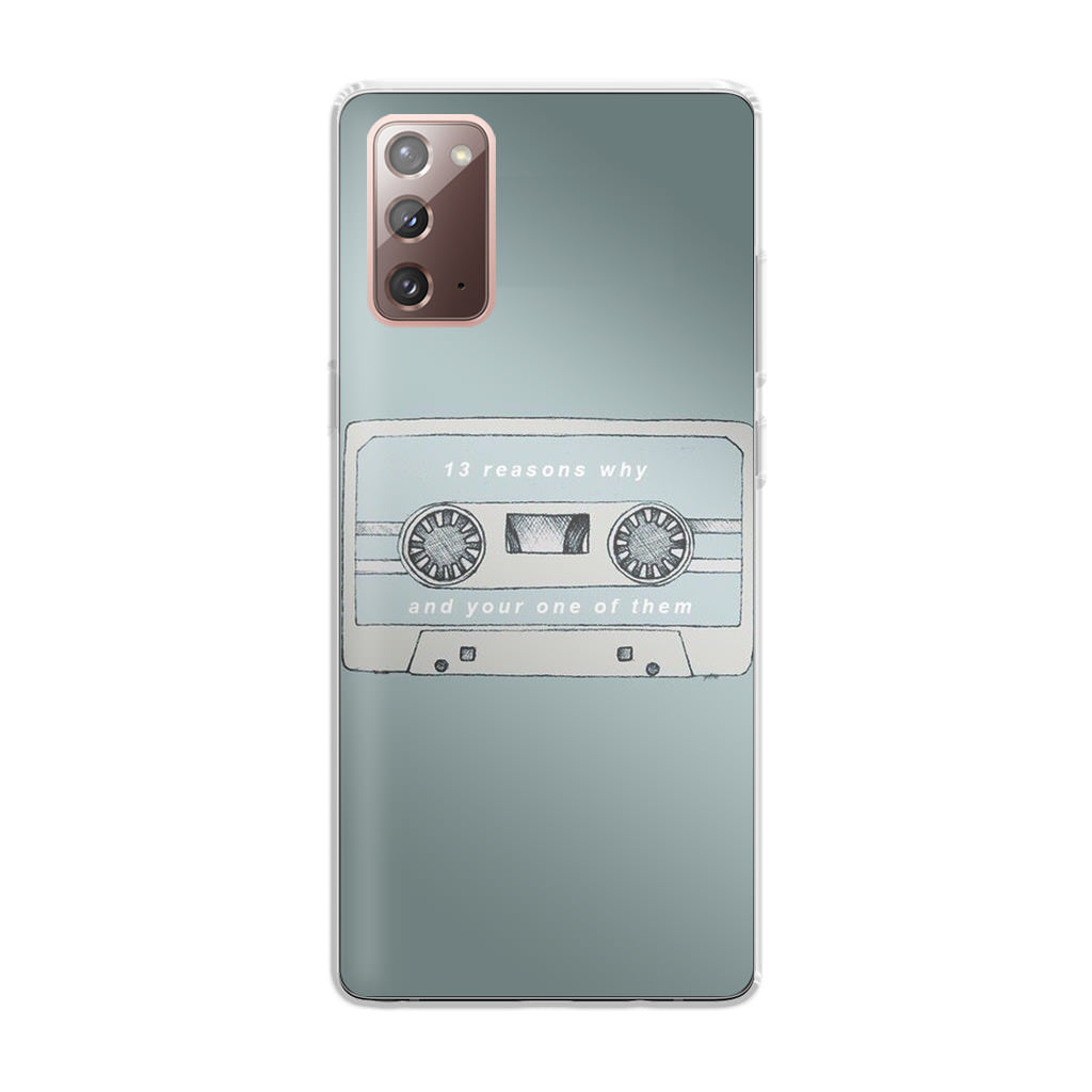13 Reasons Why And Your One Of Them Galaxy Note 20 Case