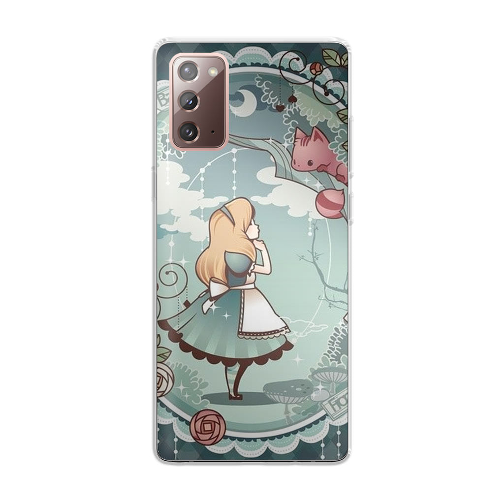 Alice And Cheshire Cat Poster Galaxy Note 20 Case
