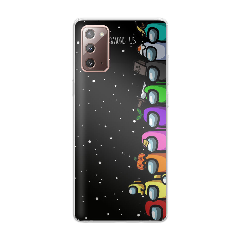 Among Us Crewmate Galaxy Note 20 Case