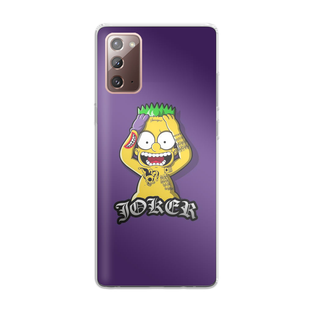 Bart Joker Galaxy Note 20 Case