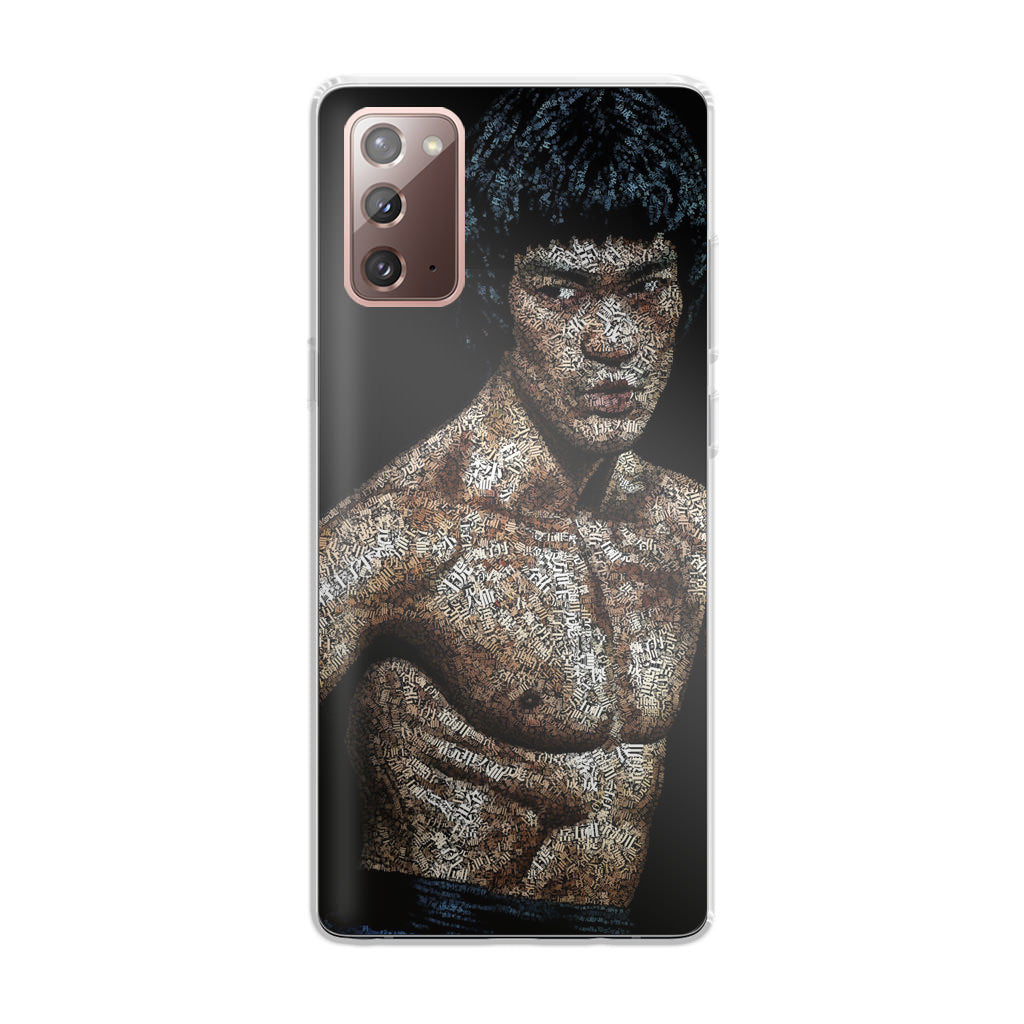 Bruce Lee Typograph Galaxy Note 20 Case