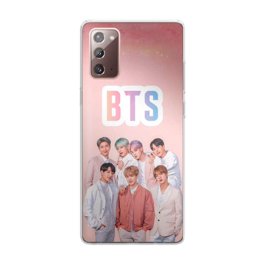 BTS Member in Pink Galaxy Note 20 Case