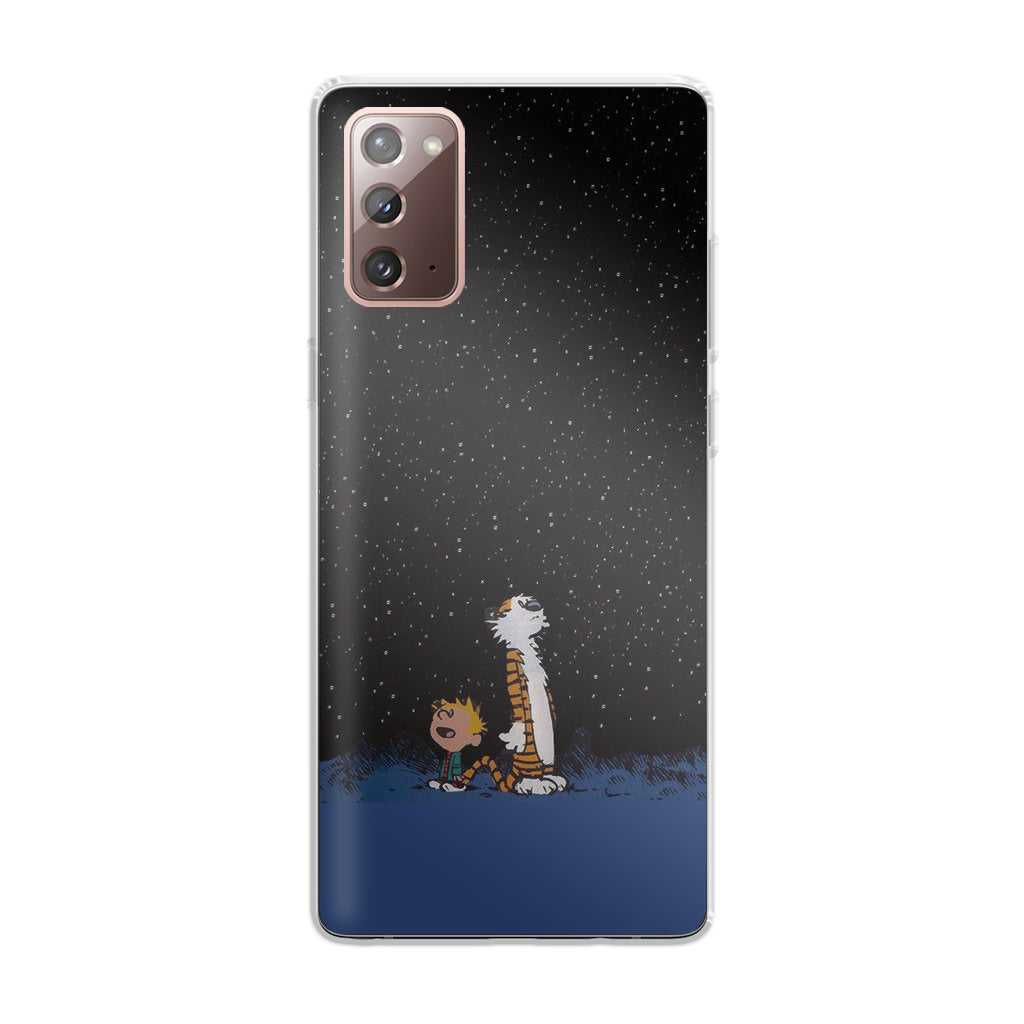 Calvin and Hobbes Space Galaxy Note 20 Case