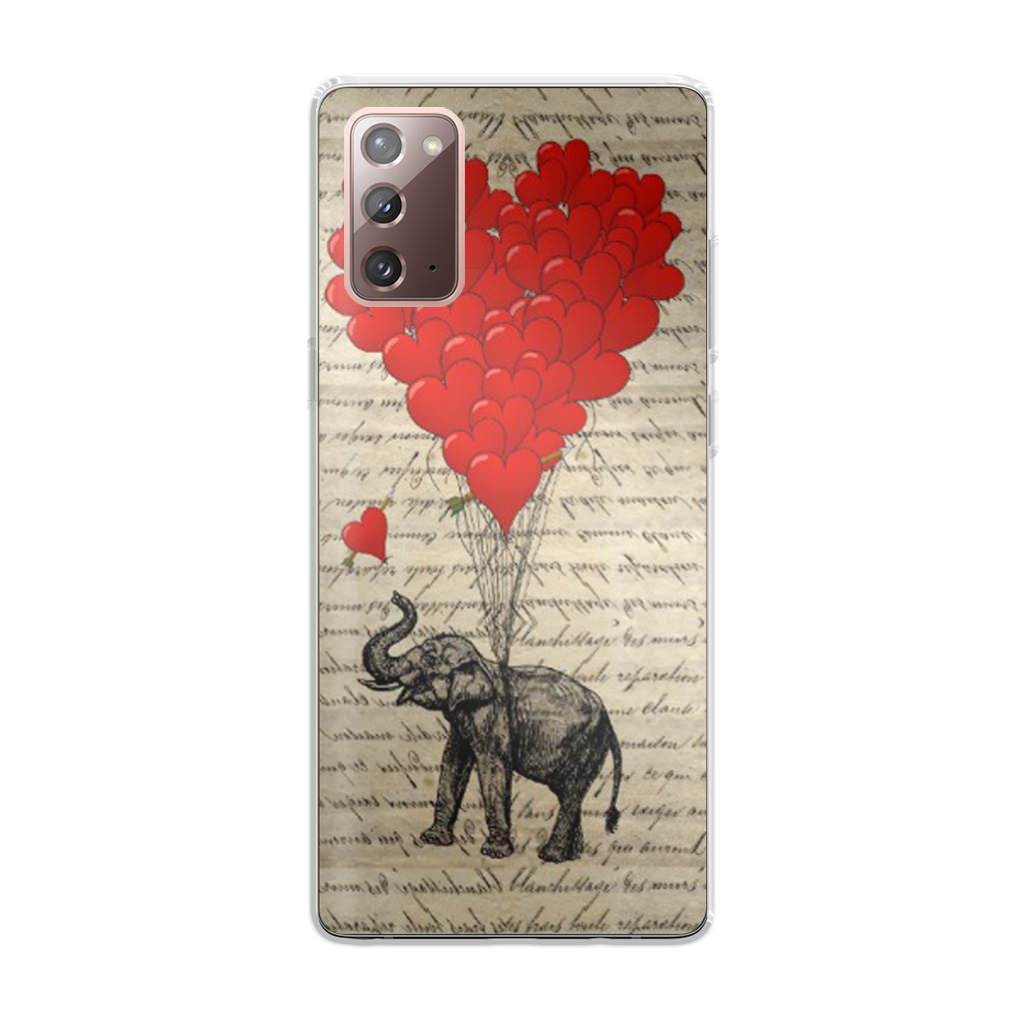 Elephant And Heart Galaxy Note 20 Case
