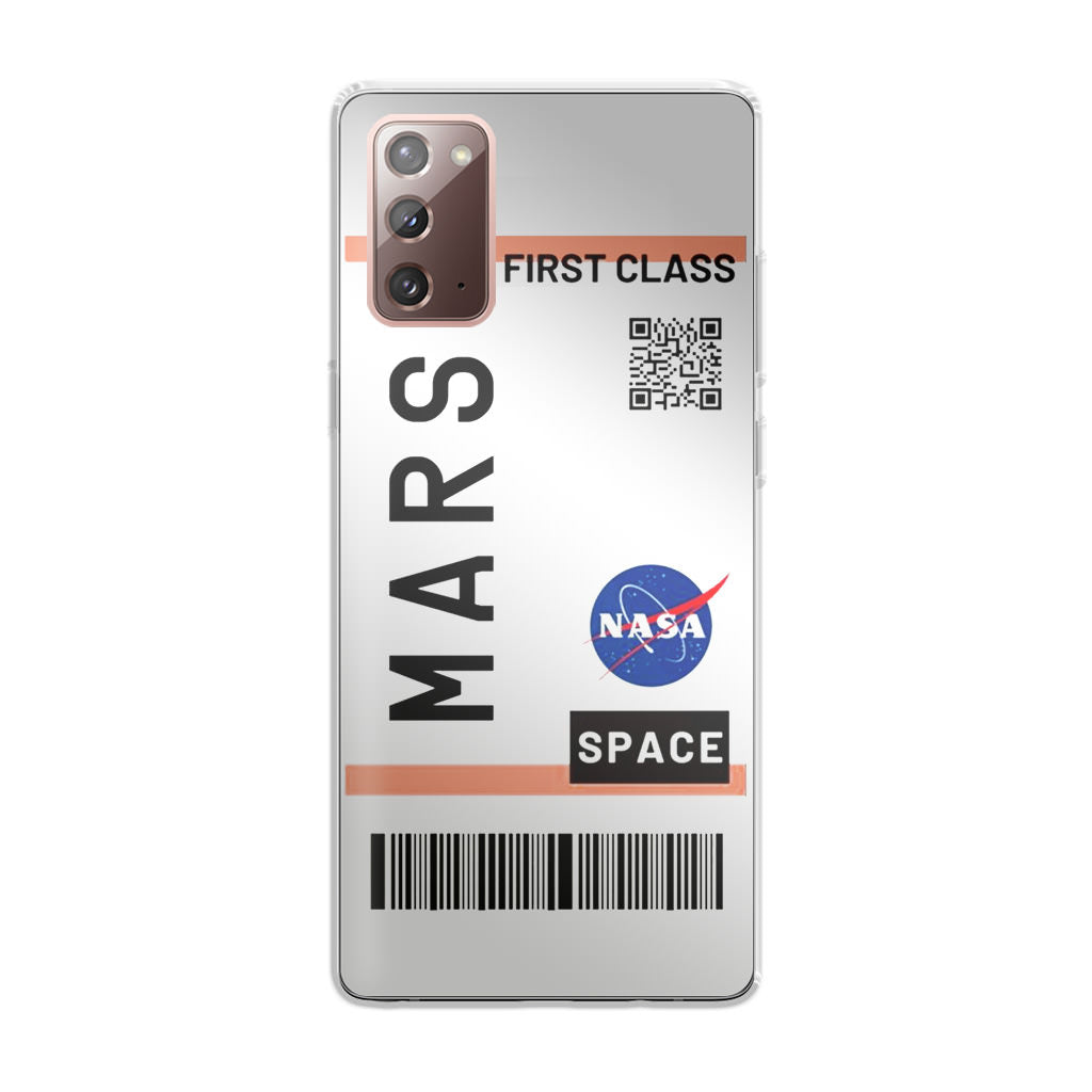 First Class Ticket To Mars Galaxy Note 20 Case