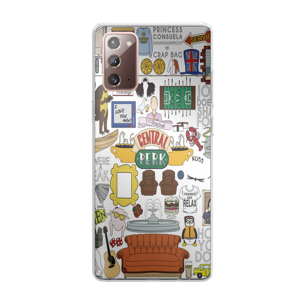 Friends TV Show Central Perk Sticker Galaxy Note 20 Case