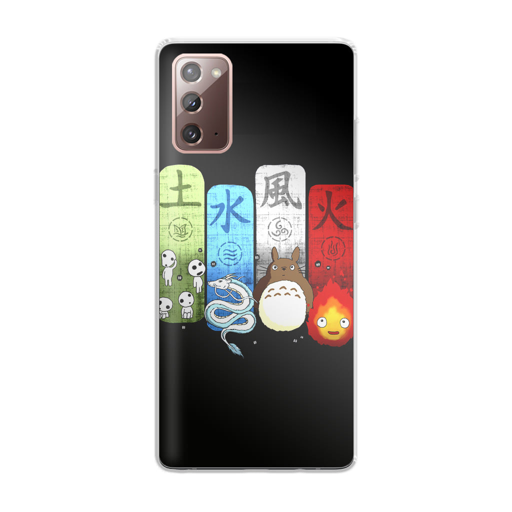 Ghibli Elemental Charms Galaxy Note 20 Case