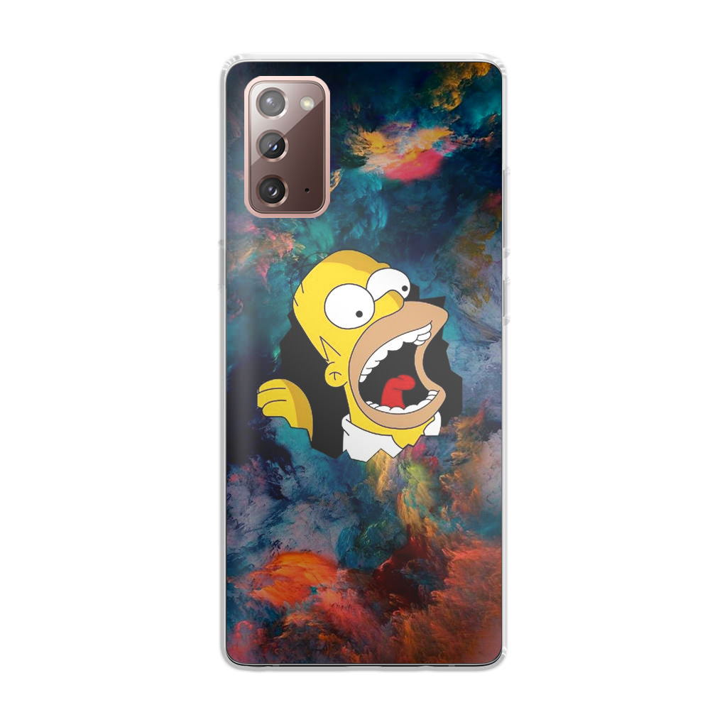 Homer Behind The Black Hole Galaxy Note 20 Case