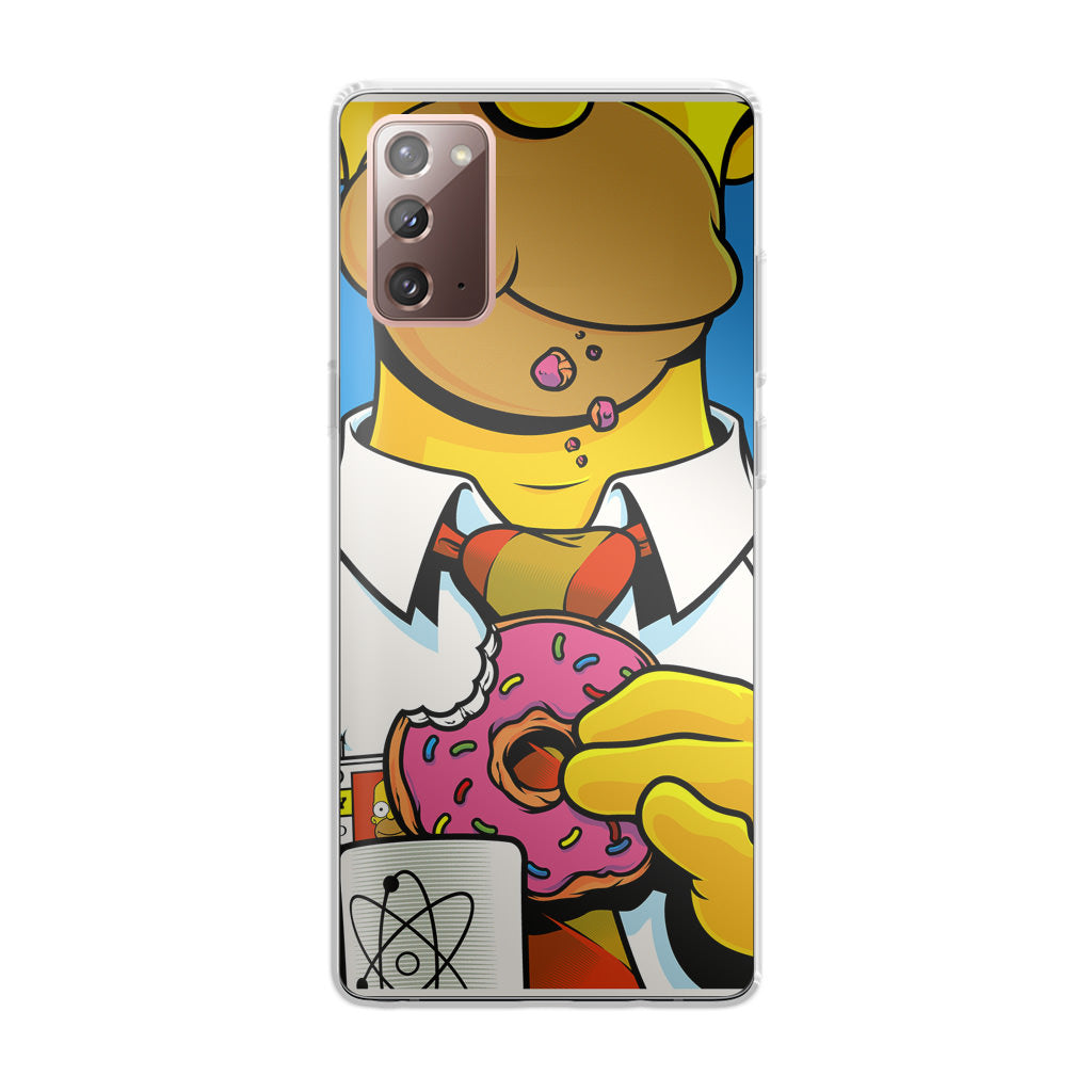Homer Eats Donut Galaxy Note 20 Case
