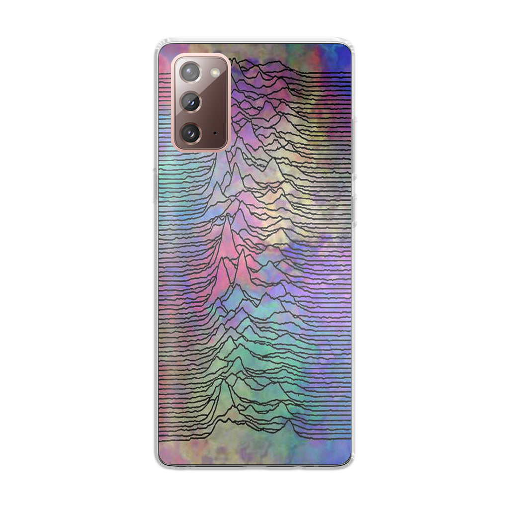 Joy Division Unknown Pleasures Colorful Galaxy Note 20 Case
