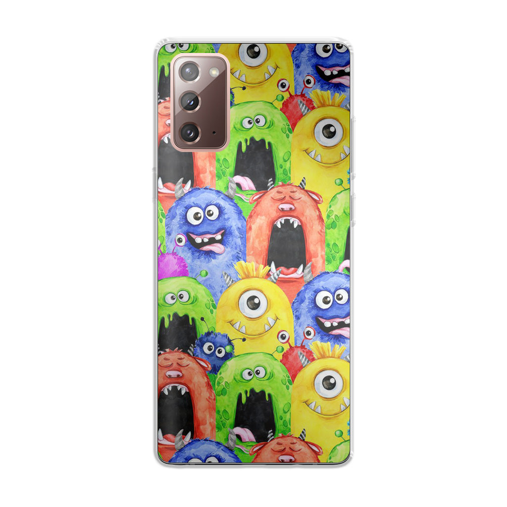 Monster Watercolor Art Galaxy Note 20 Case