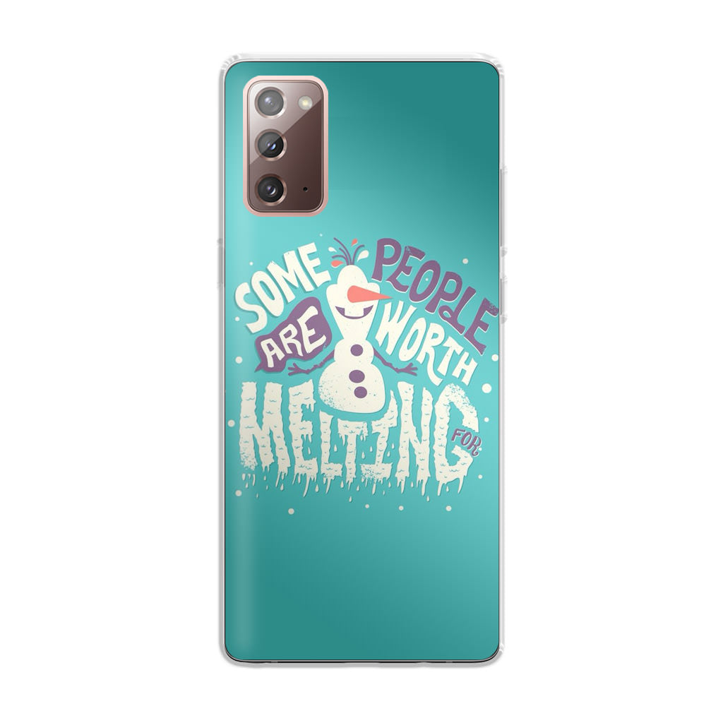 Olaf Frozen Is Melting Galaxy Note 20 Case