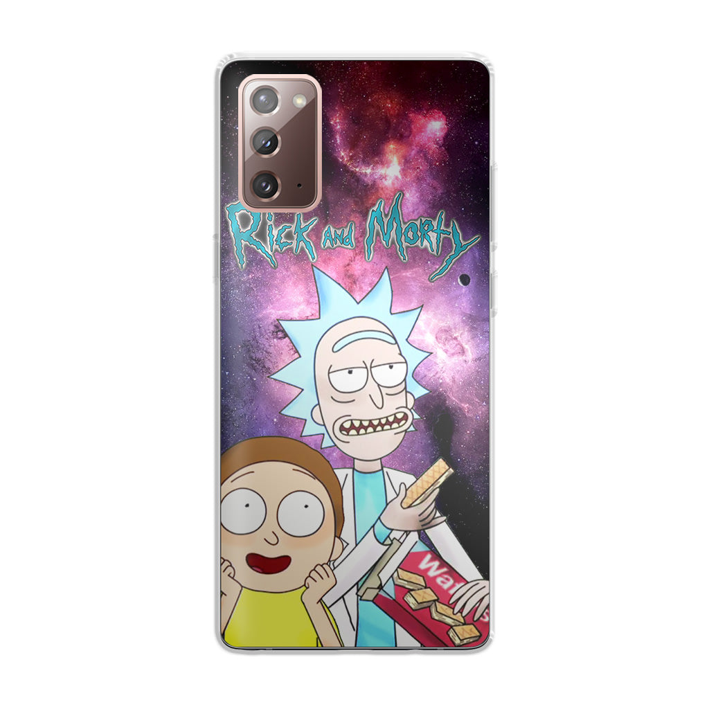 Rick And Morty Nebula Space Galaxy Note 20 Case
