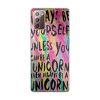 Rainbow Unicorn Quote Galaxy Note 20 Case