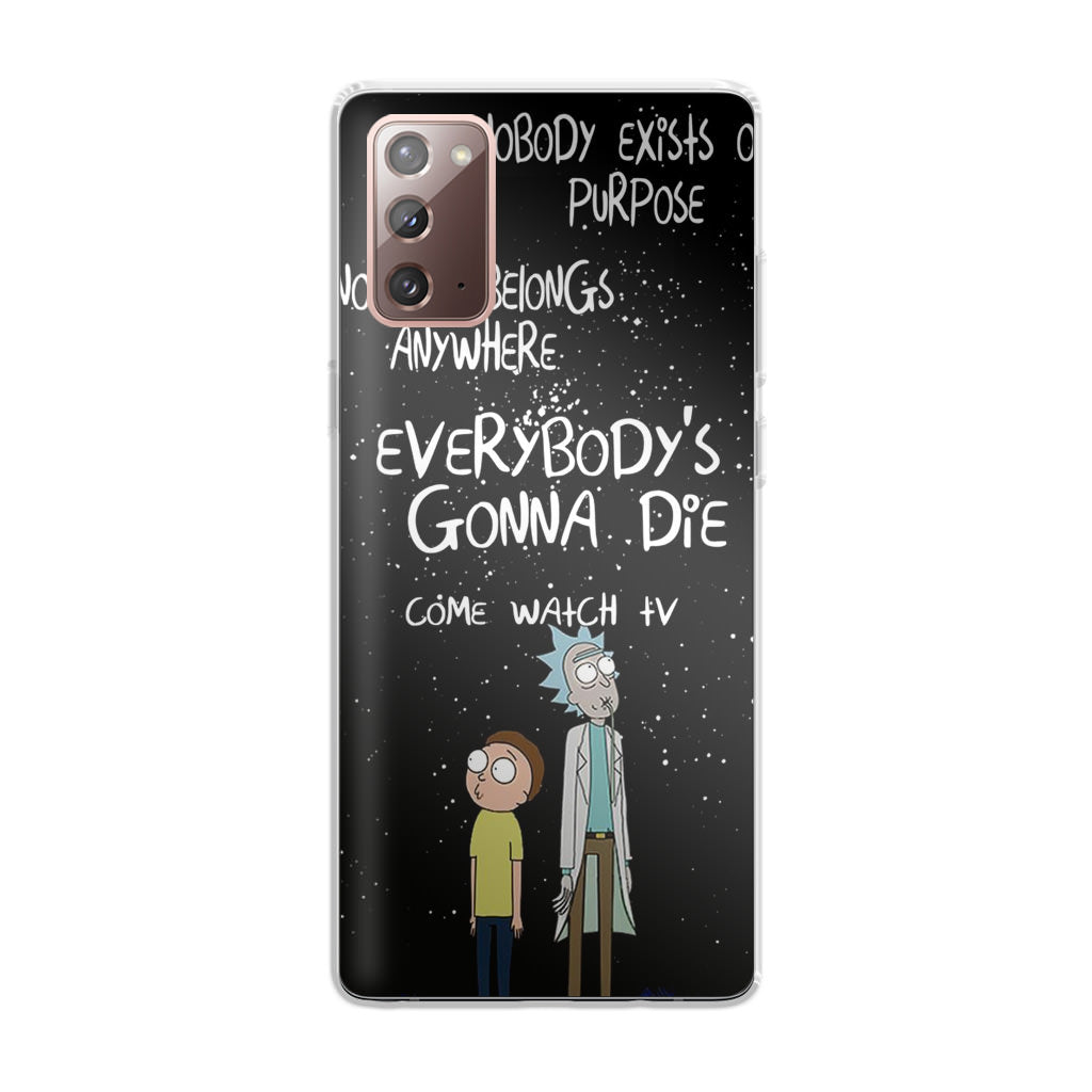 Rick And Morty Quotes Galaxy Note 20 Case