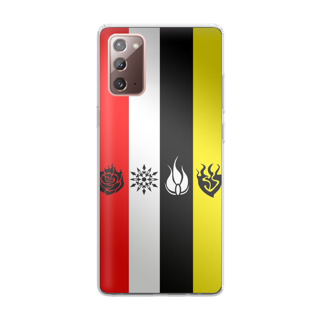 RWBY All Symbols Galaxy Note 20 Case