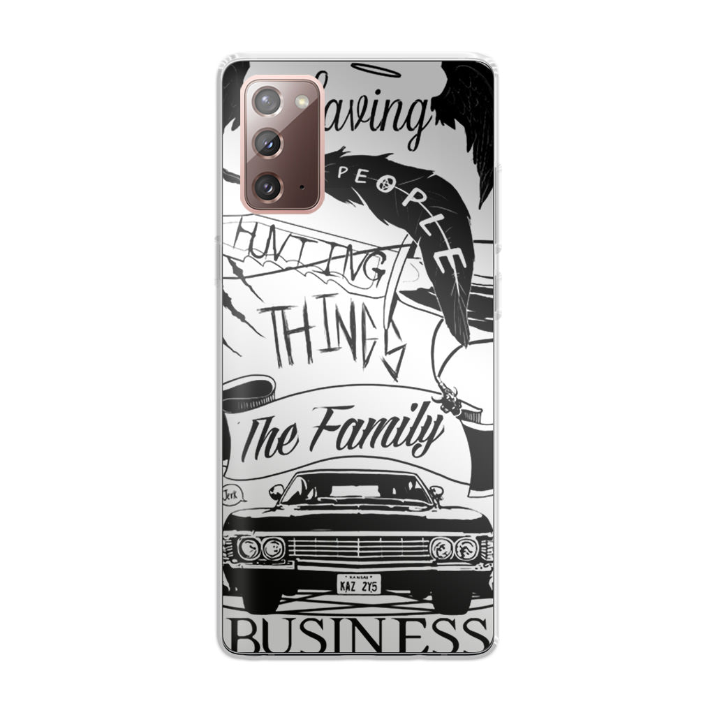 Supernatural Family Business Saving People Galaxy Note 20 Case