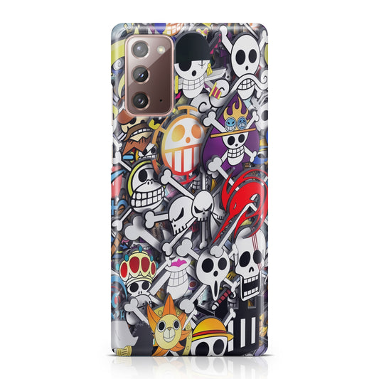 All Pirate Symbols One Piece Galaxy Note 20 Case