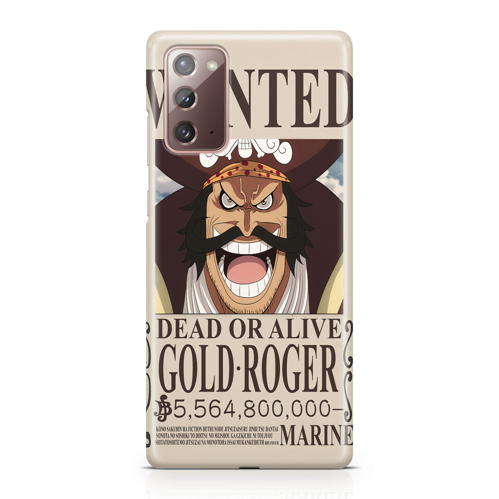 Gold Roger Bounty Galaxy Note 20 Case