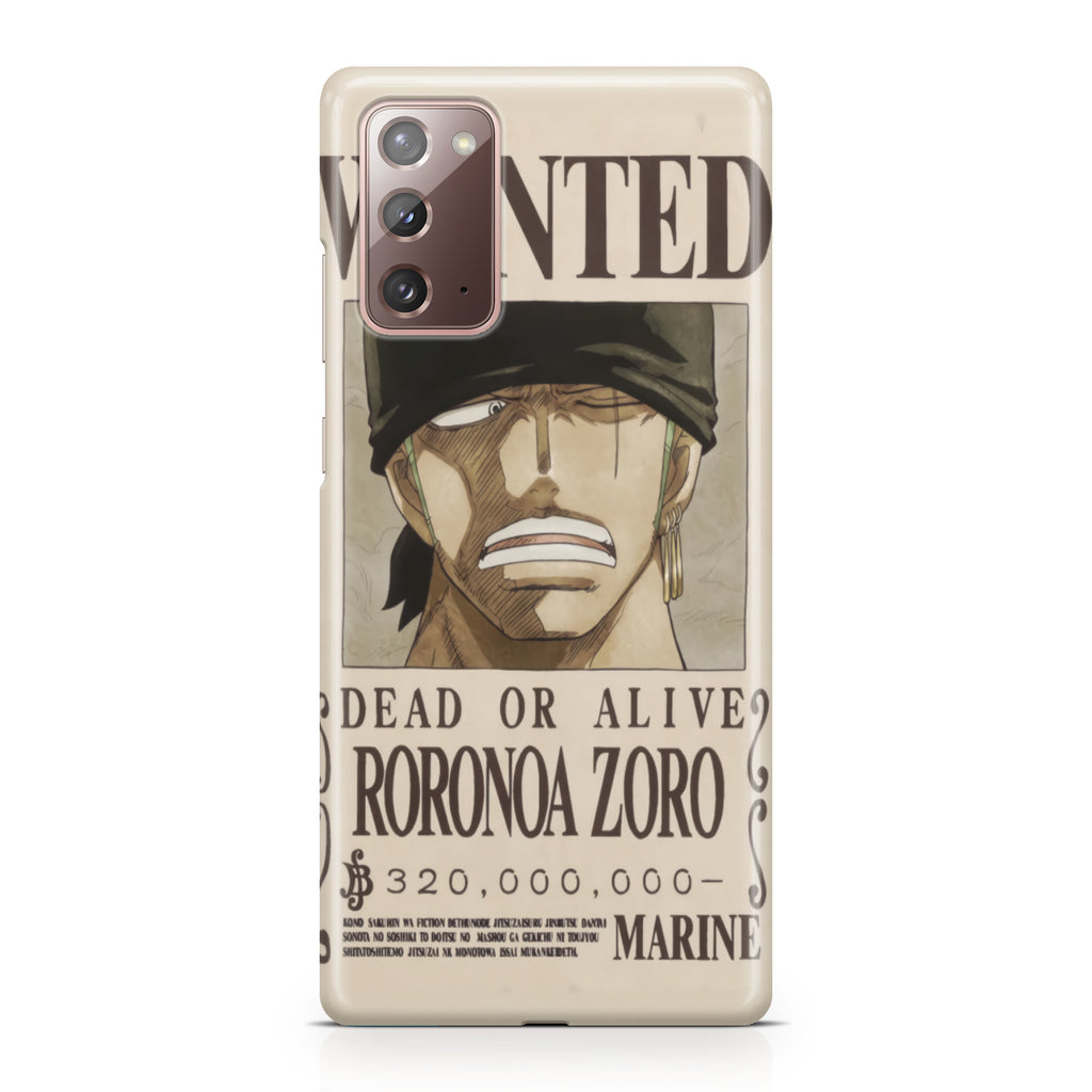 Roronoa Zoro Bounty Galaxy Note 20 Case