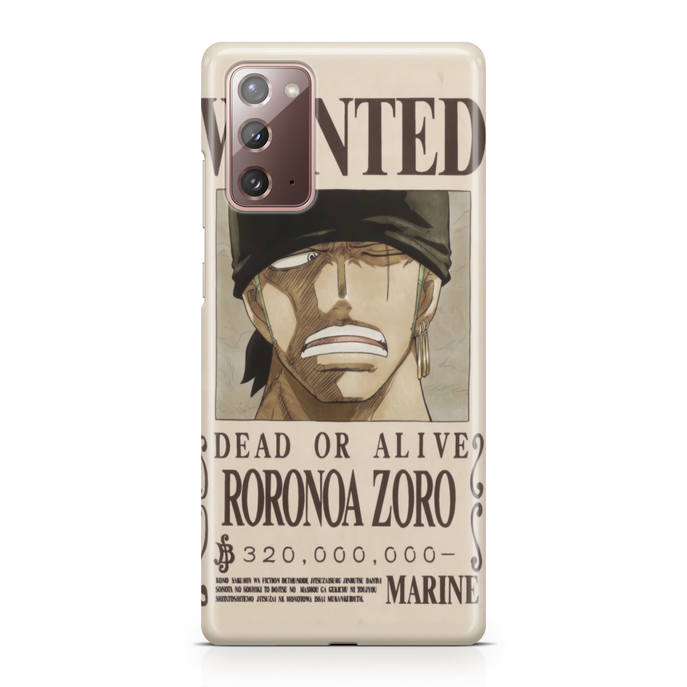 Roronoa Zoro Bounty Galaxy Note 20 Case