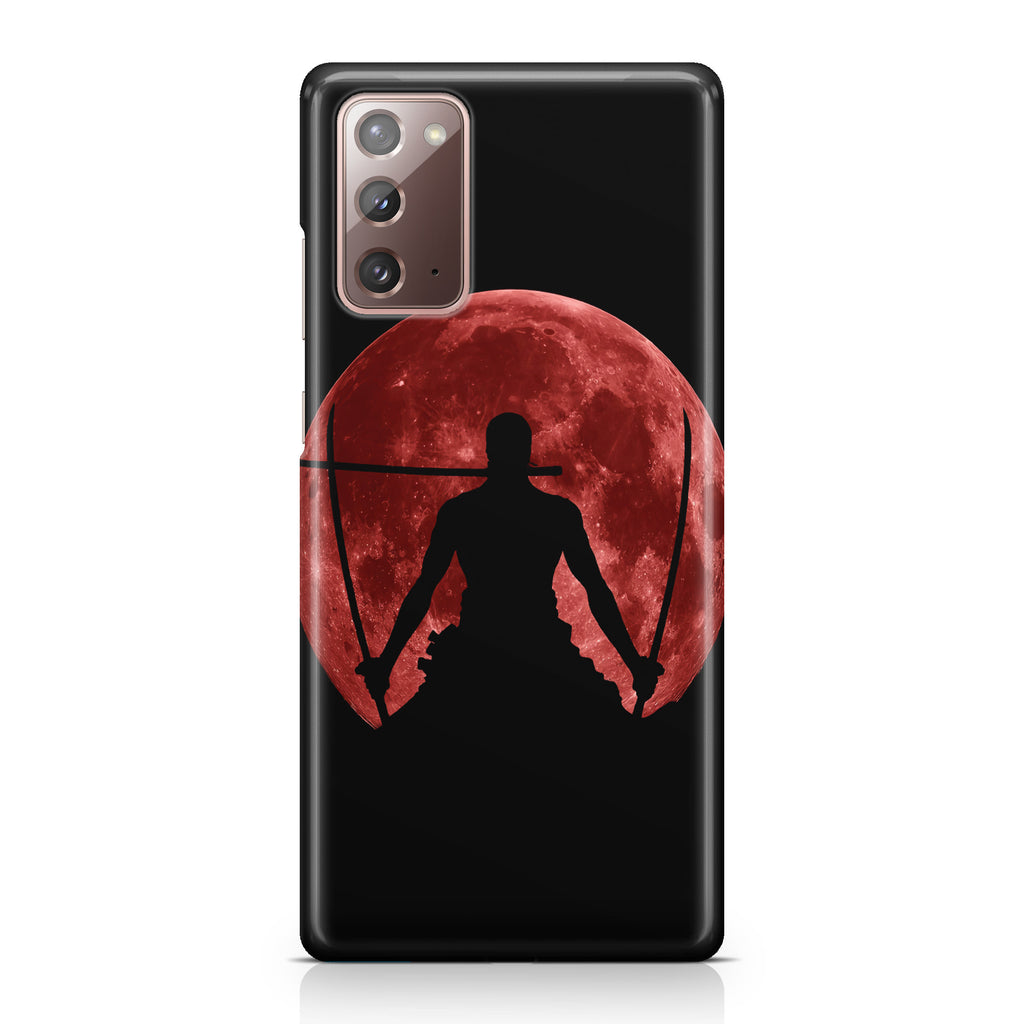 Silhouette Of Zoro In Santoryu Mode Galaxy Note 20 Case