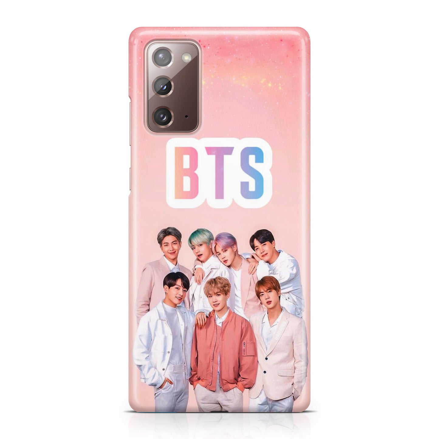 BTS Member in Pink Galaxy Note 20 Case