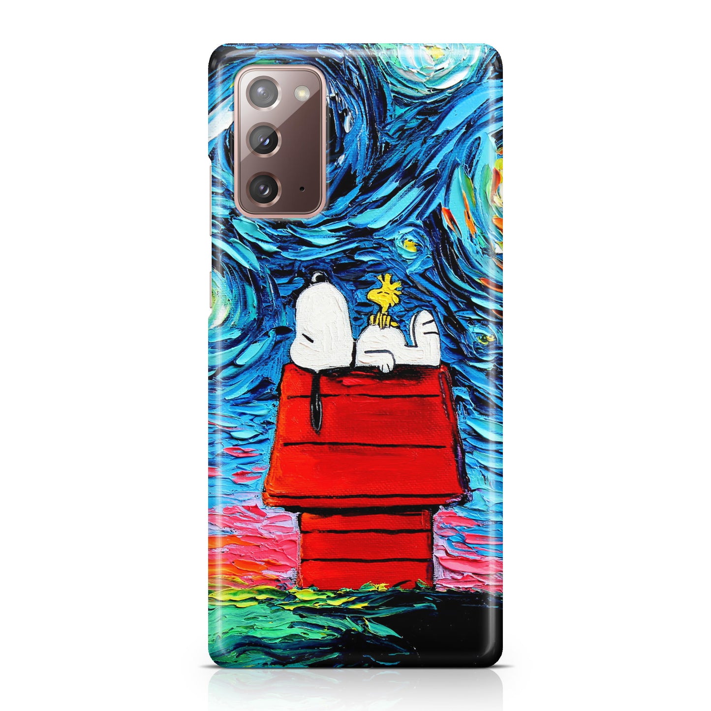 Dog Lying Under Starry Night Van Gogh Galaxy Note 20 Case