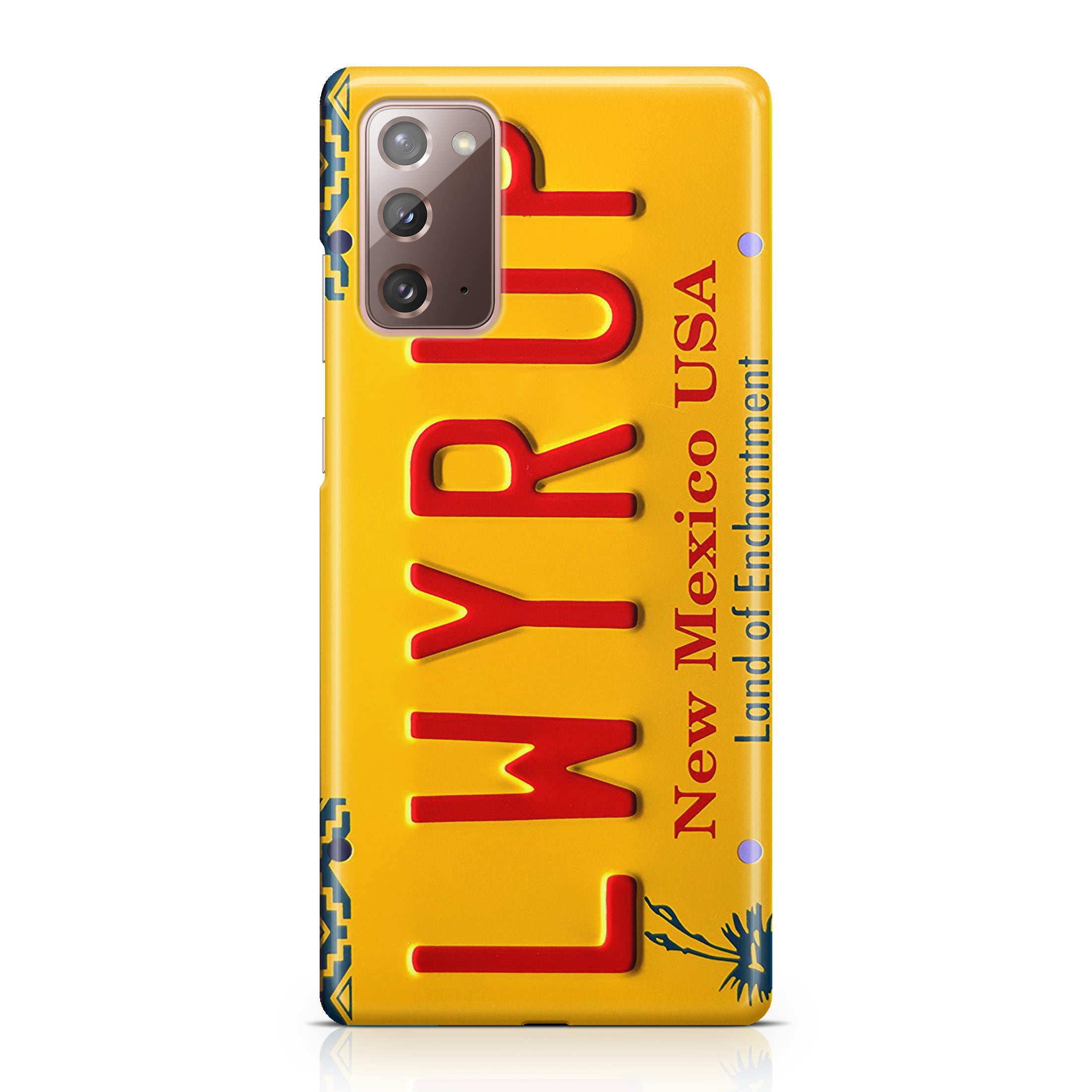 LWYRUP License Plate Galaxy Note 20 Case