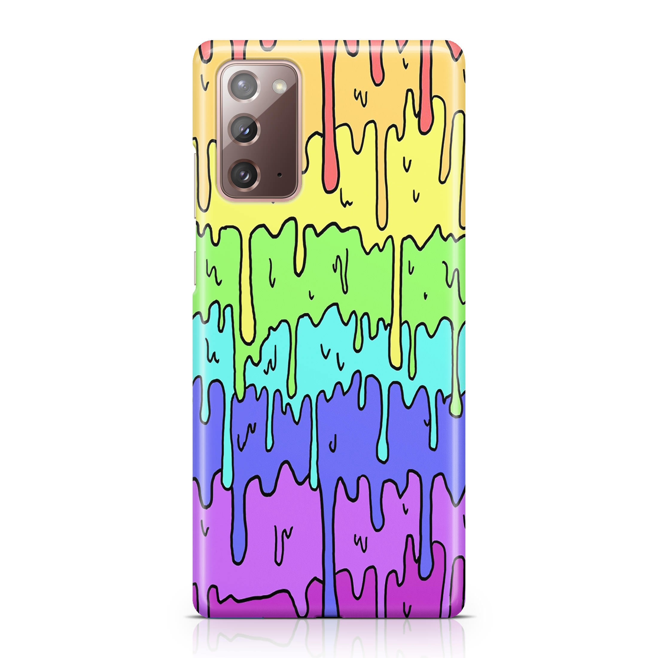Pastel Kawaii Melting Rainbow Galaxy Note 20 Case