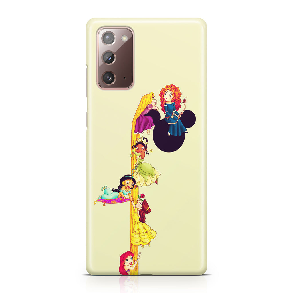 Princesses Climbing Rapunzel's Hair Galaxy Note 20 Case