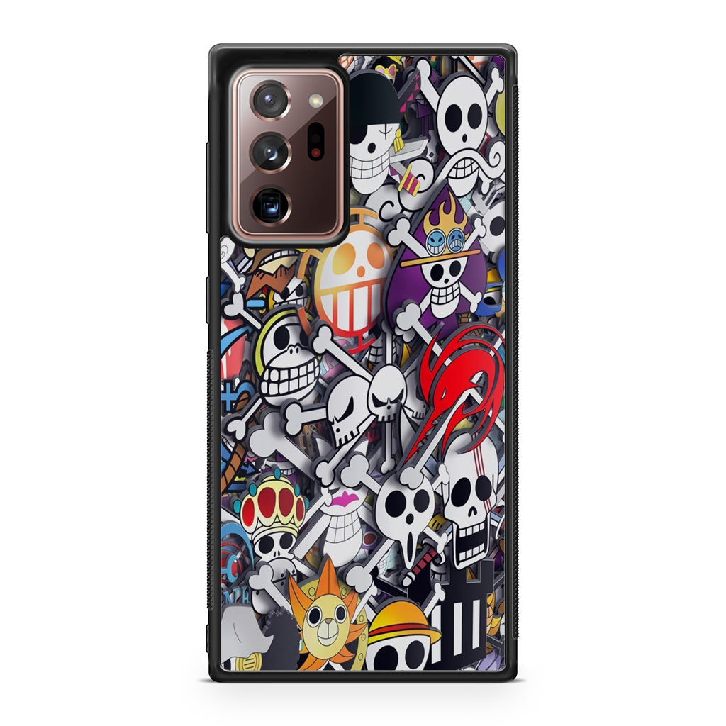 All Pirate Symbols One Piece Galaxy Note 20 Ultra Case