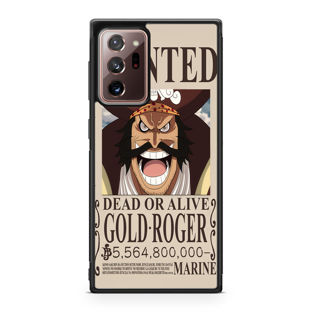 Gold Roger Bounty Galaxy Note 20 Ultra Case
