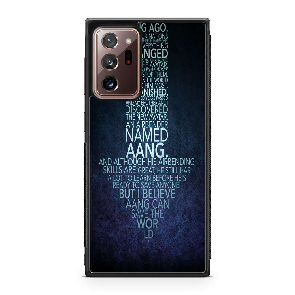 Avatar Quotes Galaxy Note 20 Ultra Case