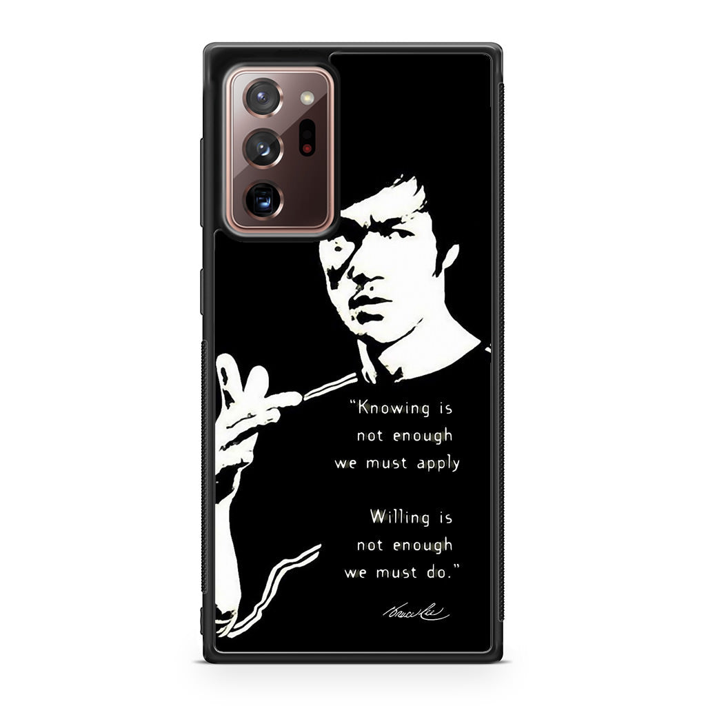 Bruce Lee Quotes Galaxy Note 20 Ultra Case