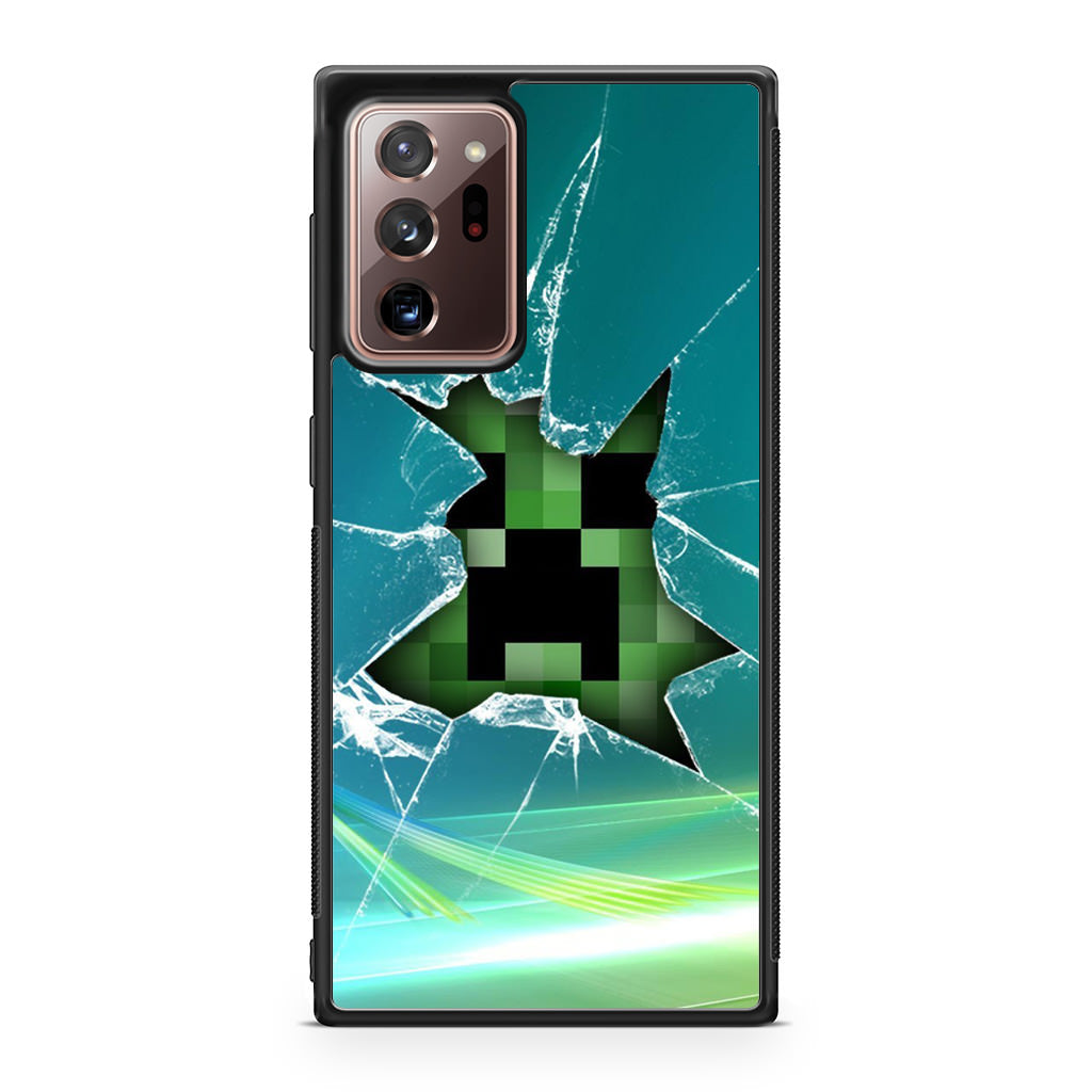 Creeper Glass Broken Green Galaxy Note 20 Ultra Case