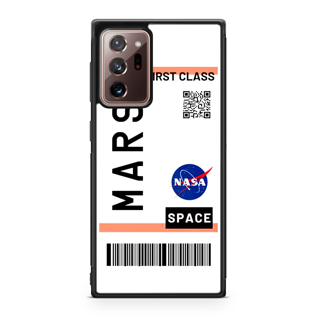 First Class Ticket To Mars Galaxy Note 20 Ultra Case