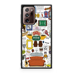 Friends TV Show Central Perk Sticker Galaxy Note 20 Ultra Case