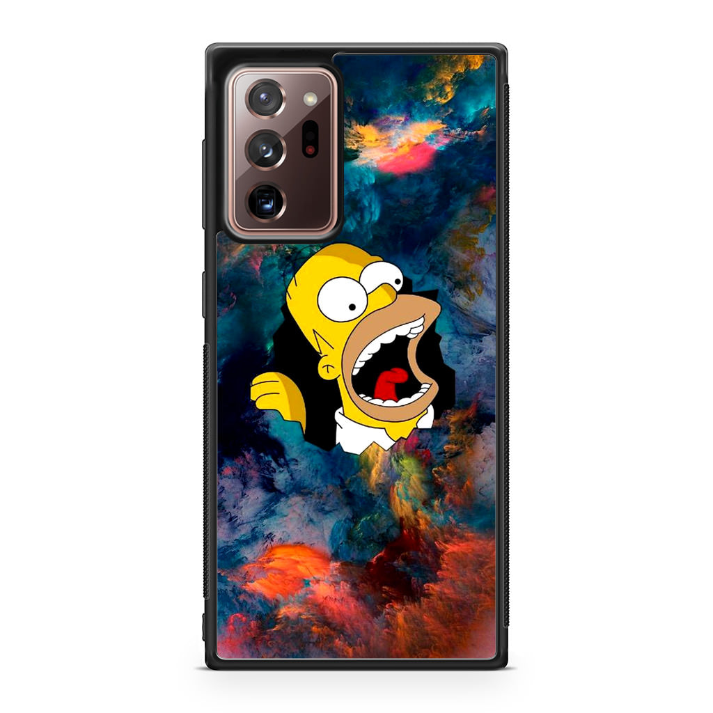 Homer Behind The Black Hole Galaxy Note 20 Ultra Case