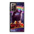 LLama And Sloth On Space Galaxy Note 20 Ultra Case