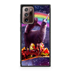 LLama And Sloth On Space Galaxy Note 20 Ultra Case