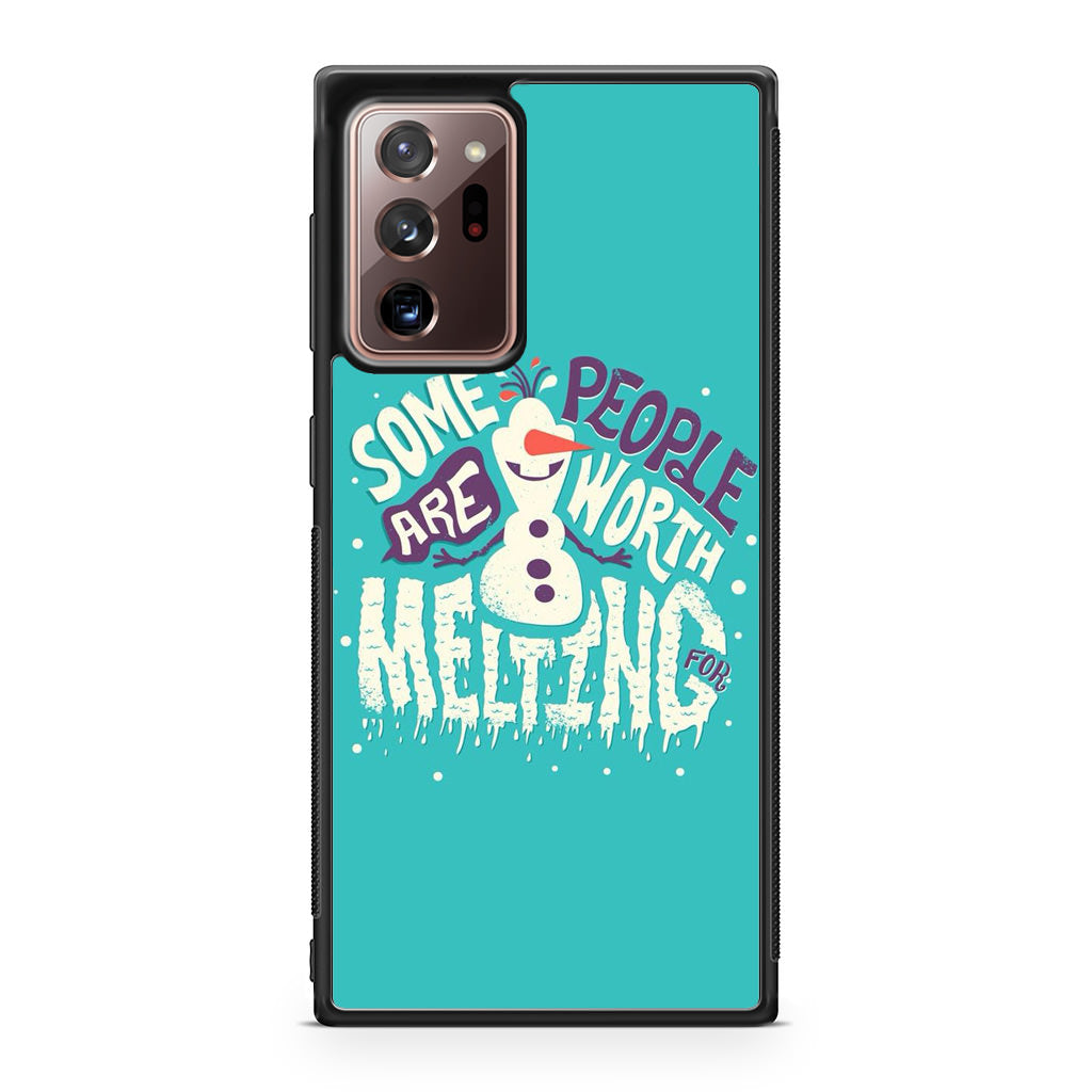 Olaf Frozen Is Melting Galaxy Note 20 Ultra Case