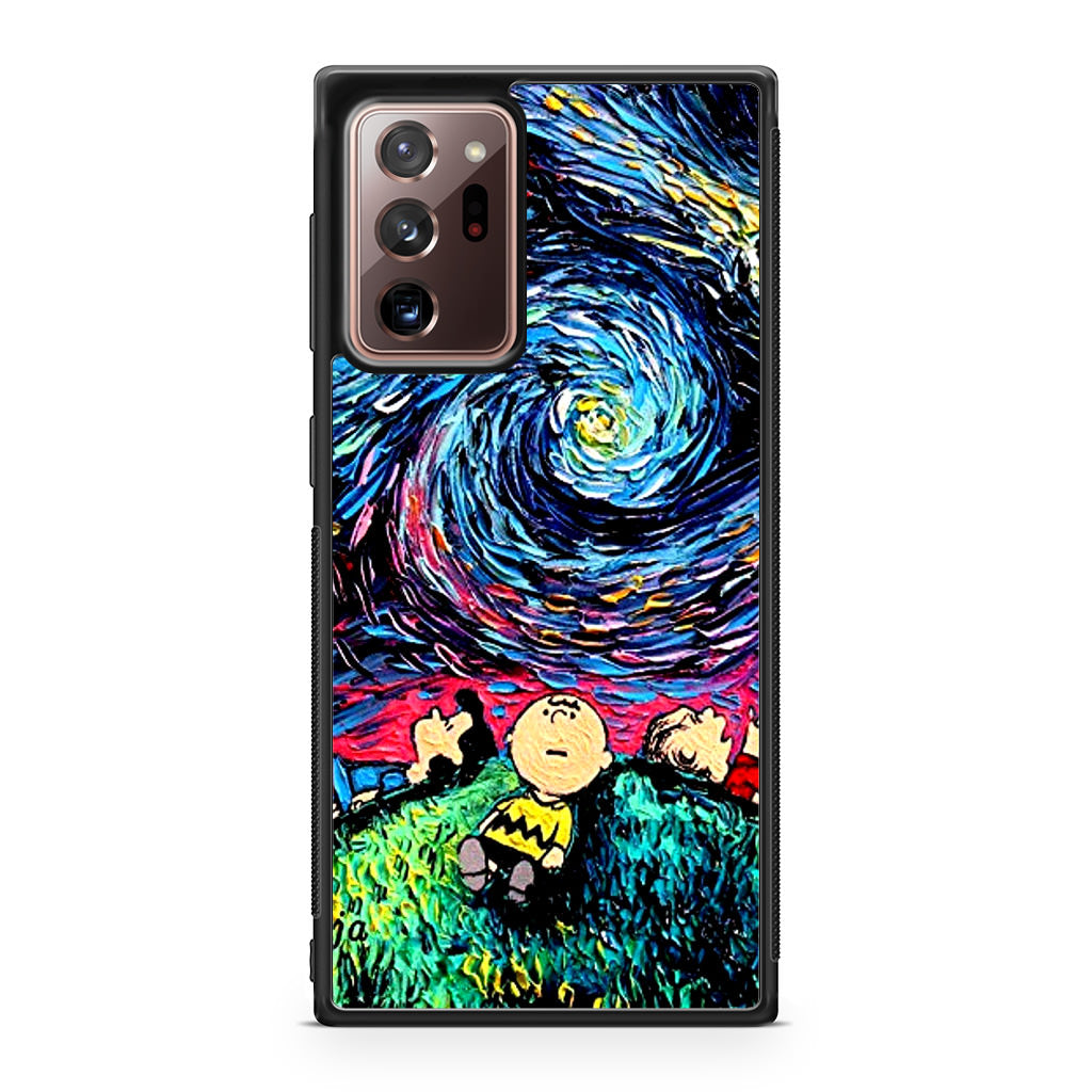 Peanuts At Starry Night Galaxy Note 20 Ultra Case