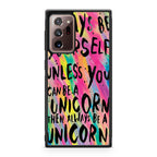 Rainbow Unicorn Quote Galaxy Note 20 Ultra Case