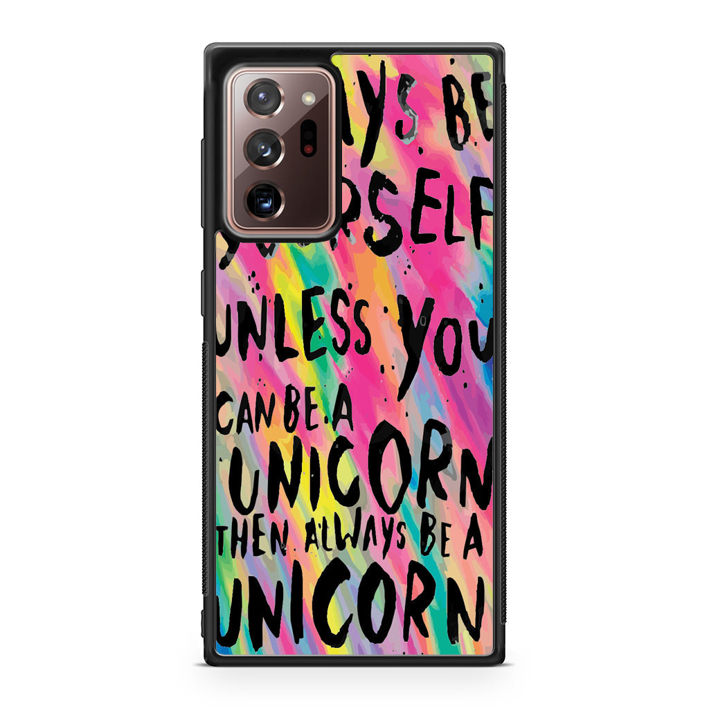 Rainbow Unicorn Quote Galaxy Note 20 Ultra Case